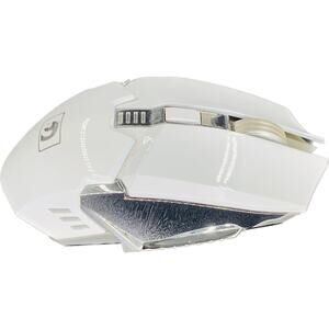 Mamba Wireless Mouse Gaming Computer White Silver Corded USB 5V DC Charging